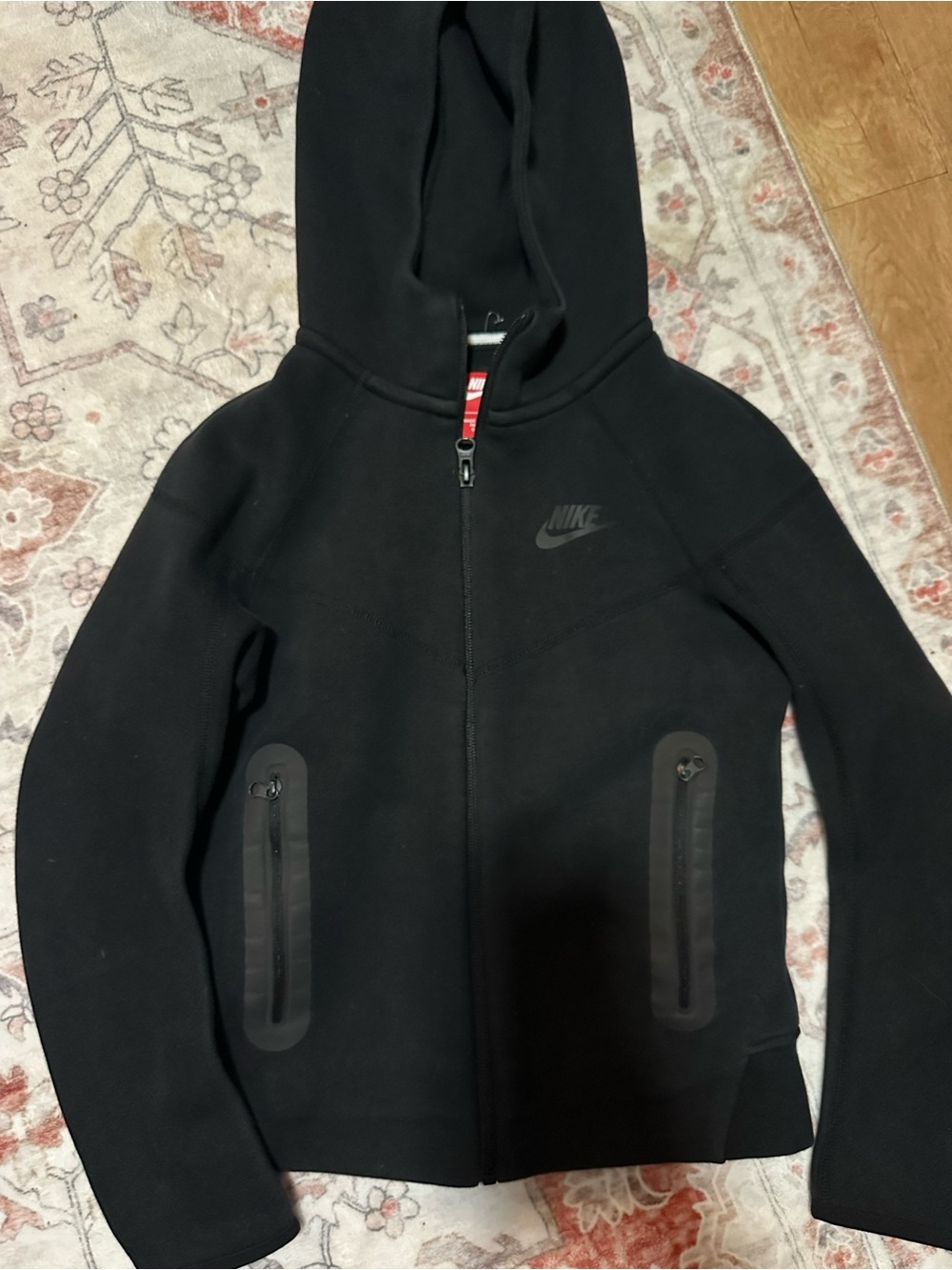 Nike tech Black Kids Full-Zip Hooded Jacket